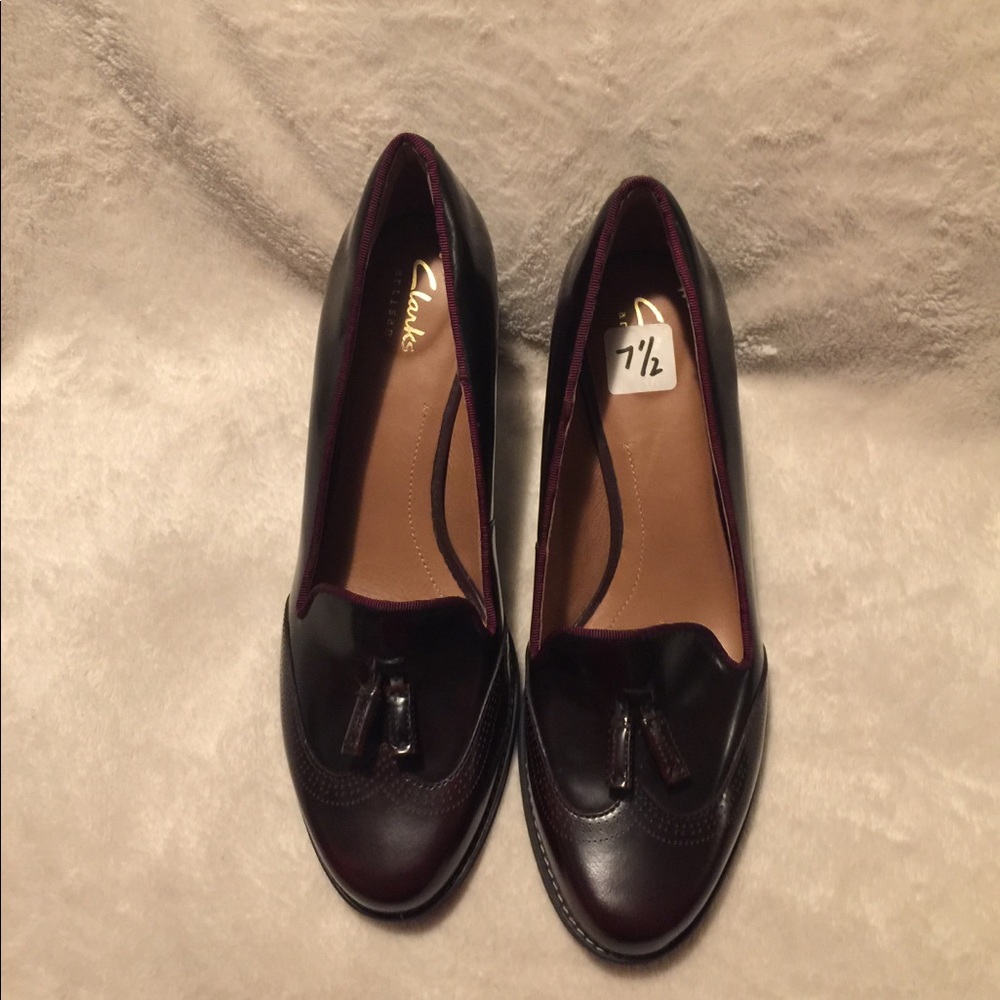Clark’s Maroon heels